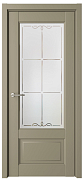 СХЕМА ЦАРГА-2 ПО Vinyl Эрмитаж-1 ЛЕВОЕ 600 серый стекло мателюкс с алмазной гравировкой "Галерея" 