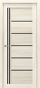 ПО Эко-шпон Порту 800 белый кипарис стекло черное 